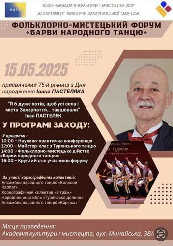 Микола Мовнар ділився спогадами про співпрацю з Іваном Пастеляком на фольклорно-мистецькому форумі