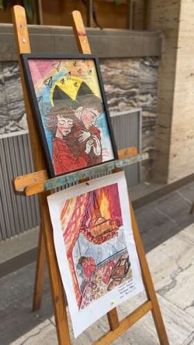 В атріумі презентували виставку робіт учнів мистецьких шкіл області з нагоди Міжнародного дня пам’яті про Чорнобильську катастрофу