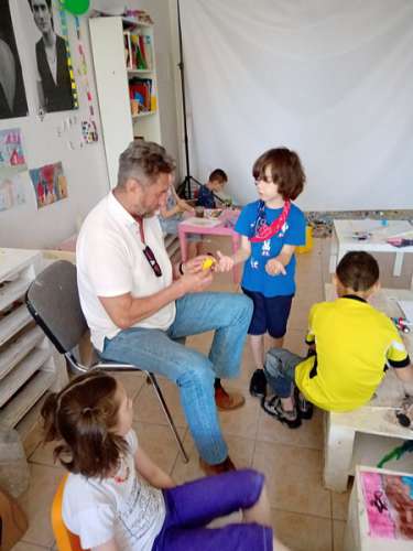 Працівники Центру культури провели заняття з малювання для діток внутрішньо переміщених осіб
