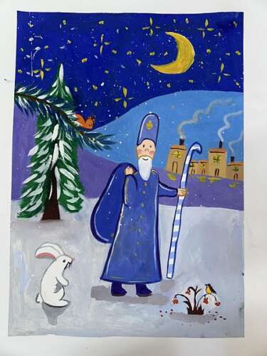 Переможці конкурсу образотворчого мистецтва здобувачів освіти молодших класів мистецьких шкіл Закарпатської області «До нас іде Миколай»