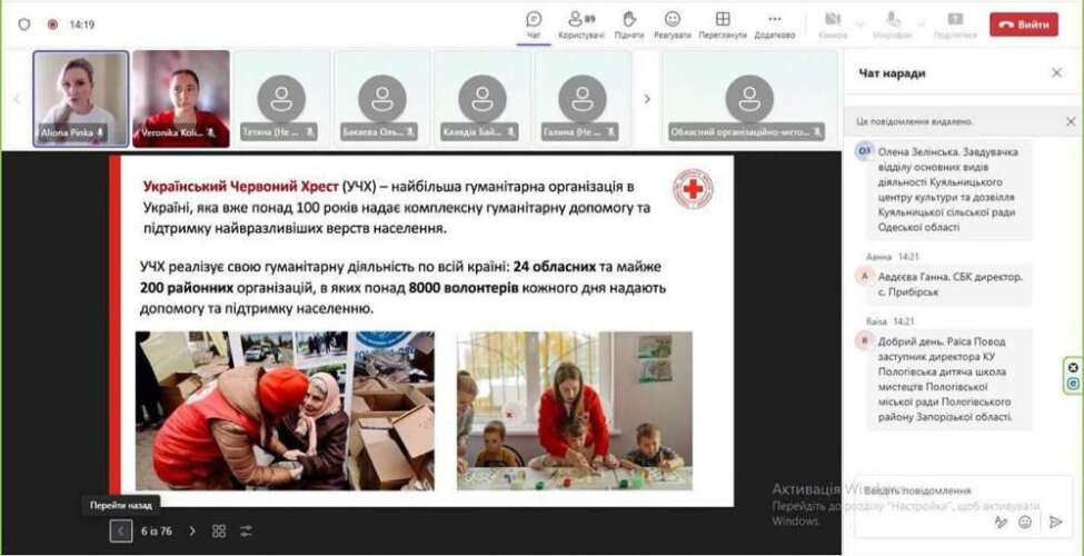 Працівники Центру культури взяли участь в онлайн-тренінгу «Вступ до Першої психологічної допомоги»
